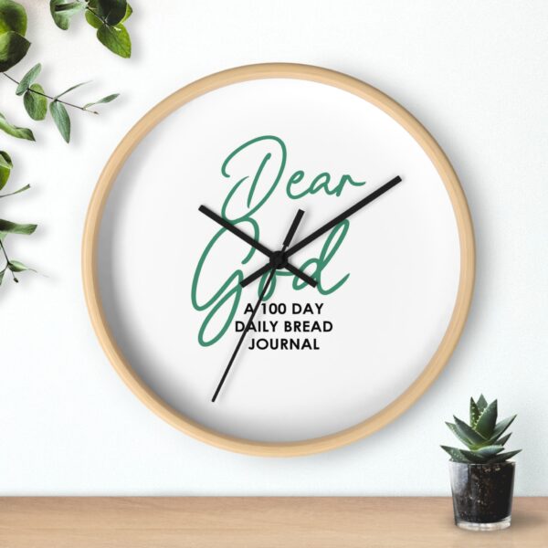 Dear God Wall Clock - A 100 Day Daily Bread Journal - Image 2