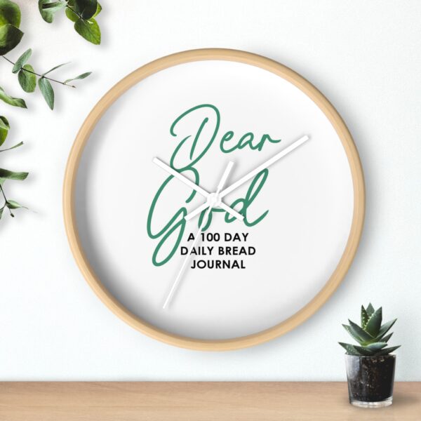 Dear God Wall Clock - A 100 Day Daily Bread Journal - Image 5